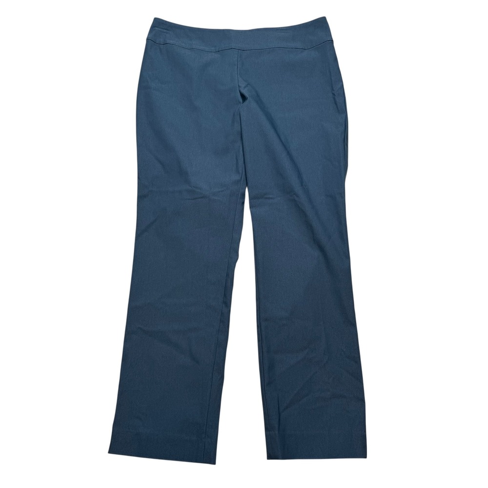 NIC+ZOE Straight Leg Pants Blue Petite New Stretch Career Womens Size 10P NWT